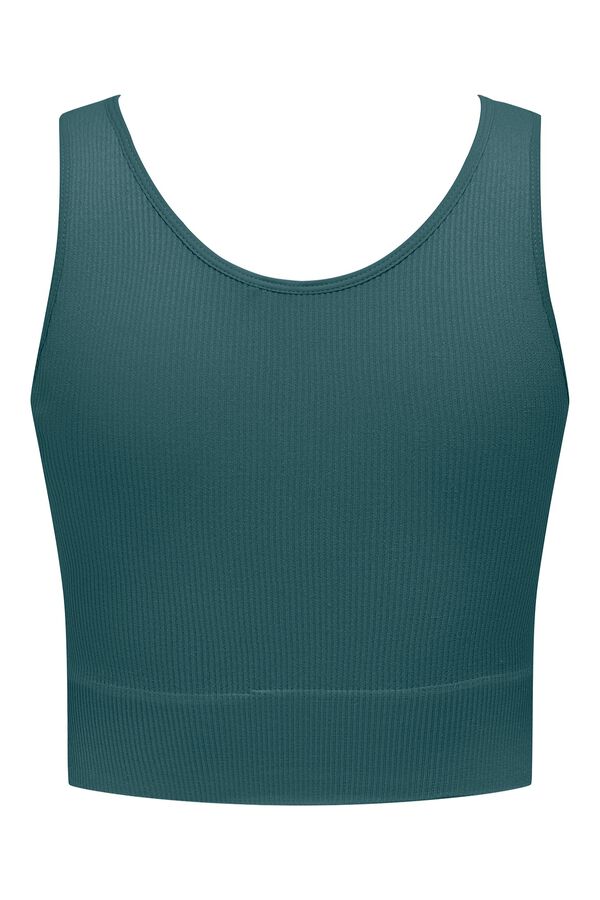 Only Play Top crop deportivo Seamless verde