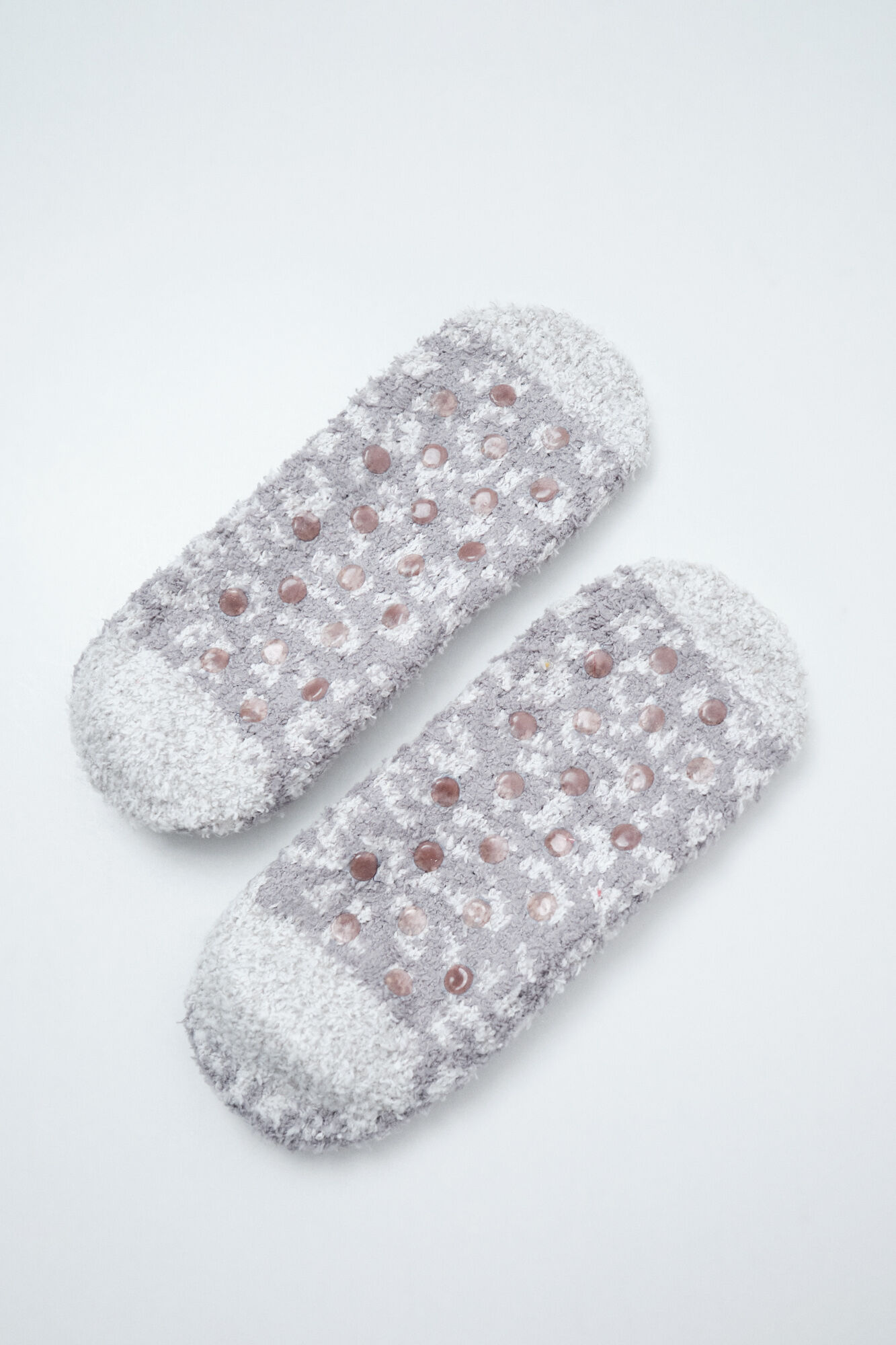 Women'secret Grey animal print slip-on socks