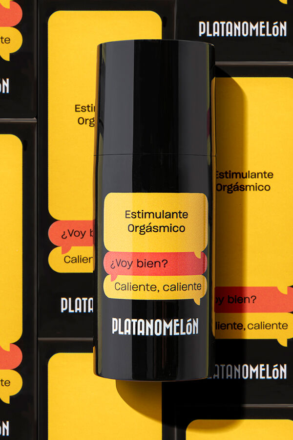 Platanomel&oacute;n Orgasmic stimulant with warming effect printed
