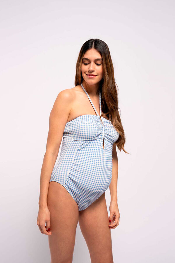 Womensecret Gingham print maternity swimsuit S uzorkom