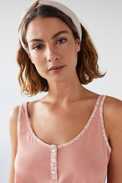 Womensecret Pyjama court bretelles coton biologique rose