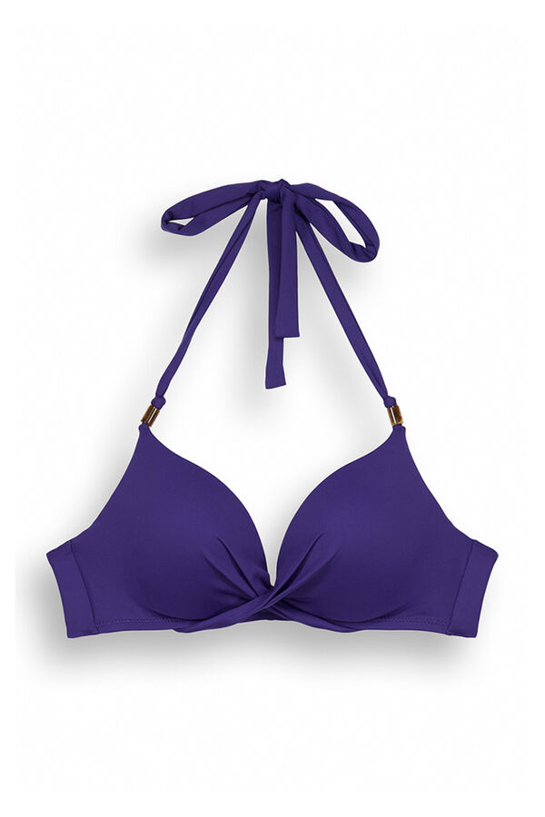 Womensecret Haut bikini push-up bleu marine bleu
