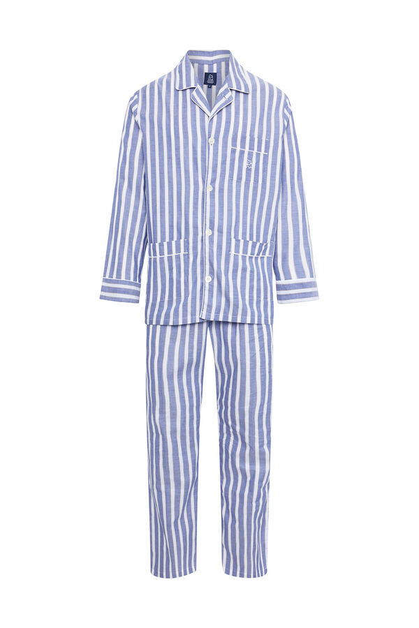 Womensecret Men's long blue pyjamas Blau