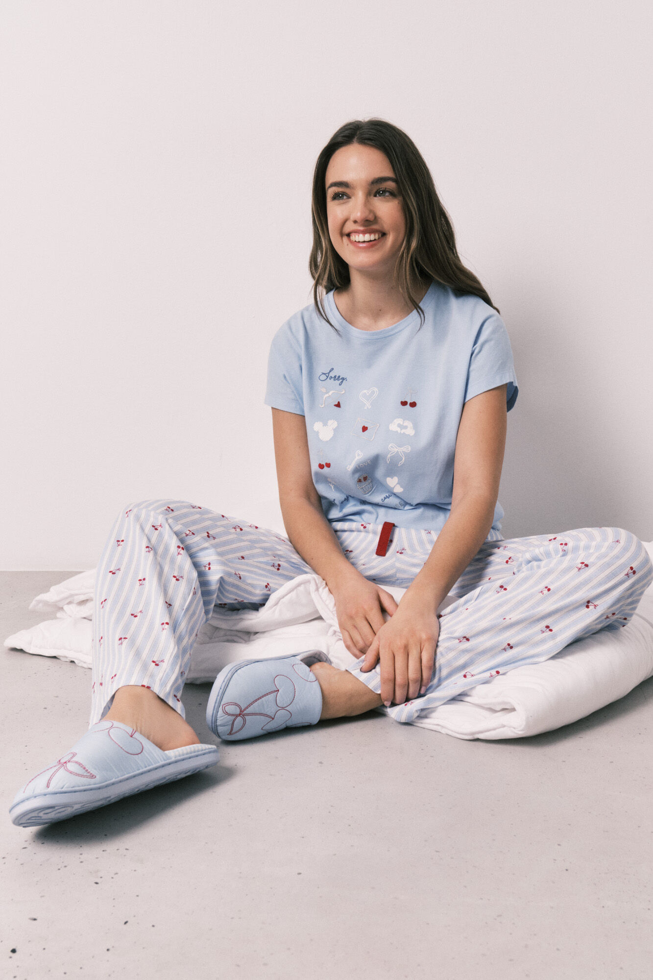 Women'secret Pyjama long &agrave; manches courtes en coton Mickey