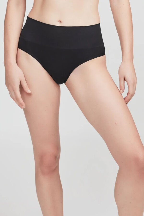 Gisela High seamless thong noir