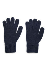 Pieces Luvas de malha azul