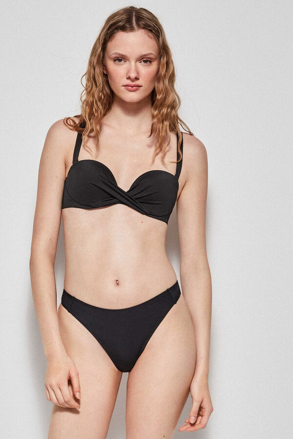Womensecret Bandeau bikini top black