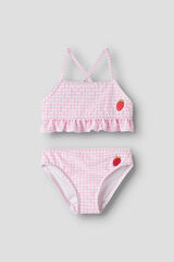 Name it Plaid girl's bikini rose