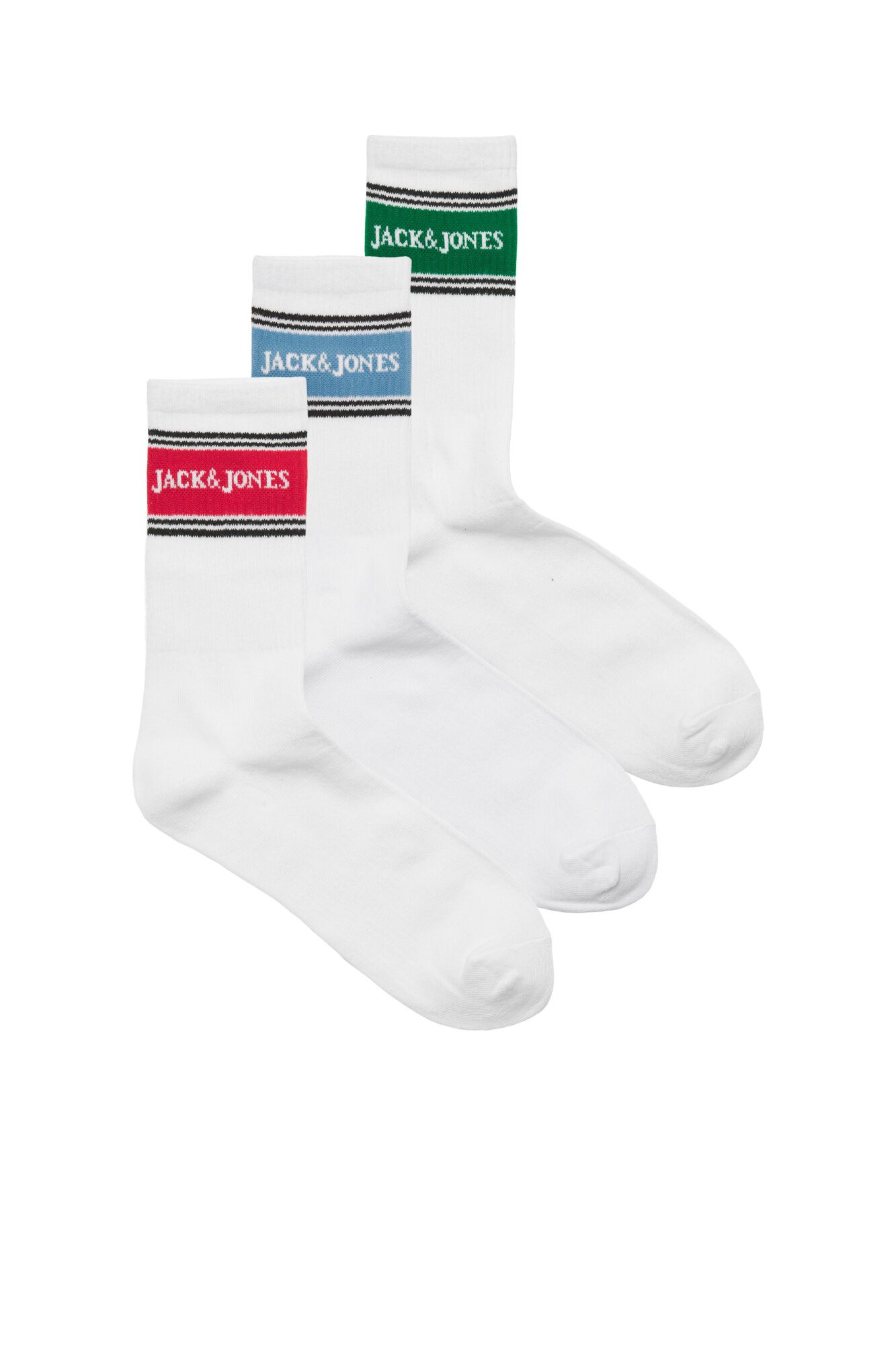 Jack & Jones Meias de t&eacute;nis em algod&atilde;o