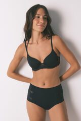 Women'secret Black high-waist shaping panty black