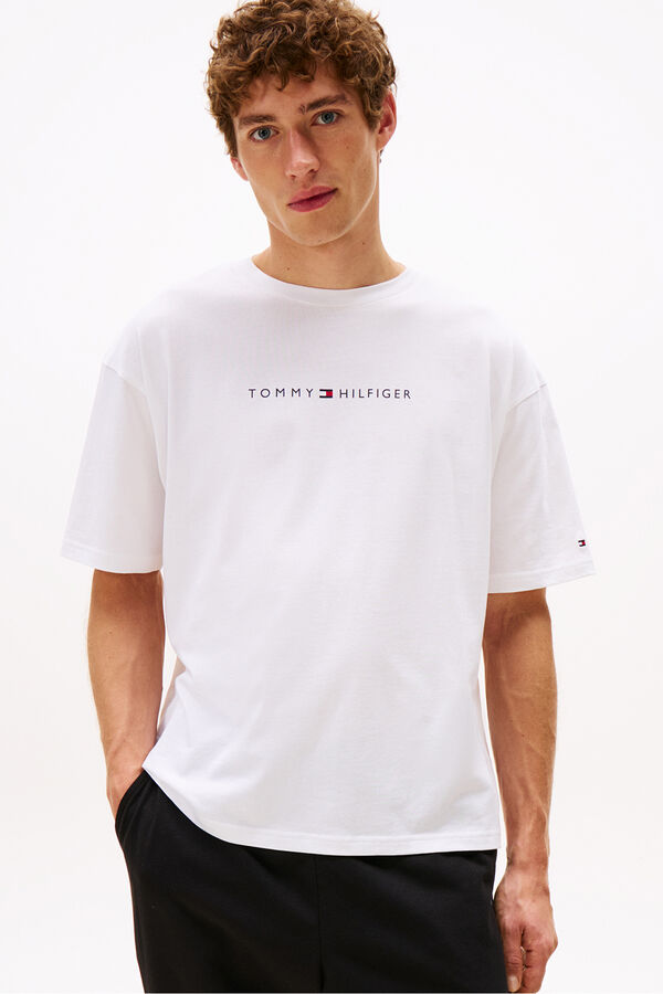 Tommy Jeans T-shirt with logo print white