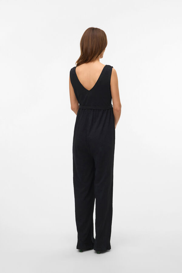 Mamalicious Mono largo algod&oacute;n maternity negro