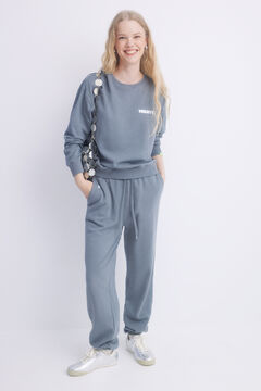 Womensecret Light gray plush jogger pants Siva