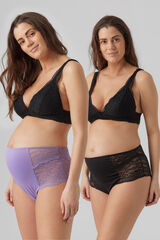 Womensecret Pack of 2 maternity panties Crna