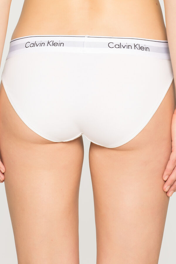 Womensecret Modern Cotton elasticated waist panties Bijela