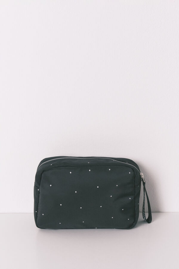 Women'secret Black nylon medium vanity case MOOMIN black