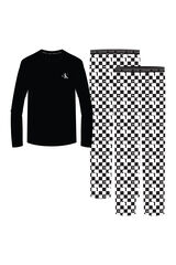 Womensecret Cotton pyjama set with logo. S uzorkom