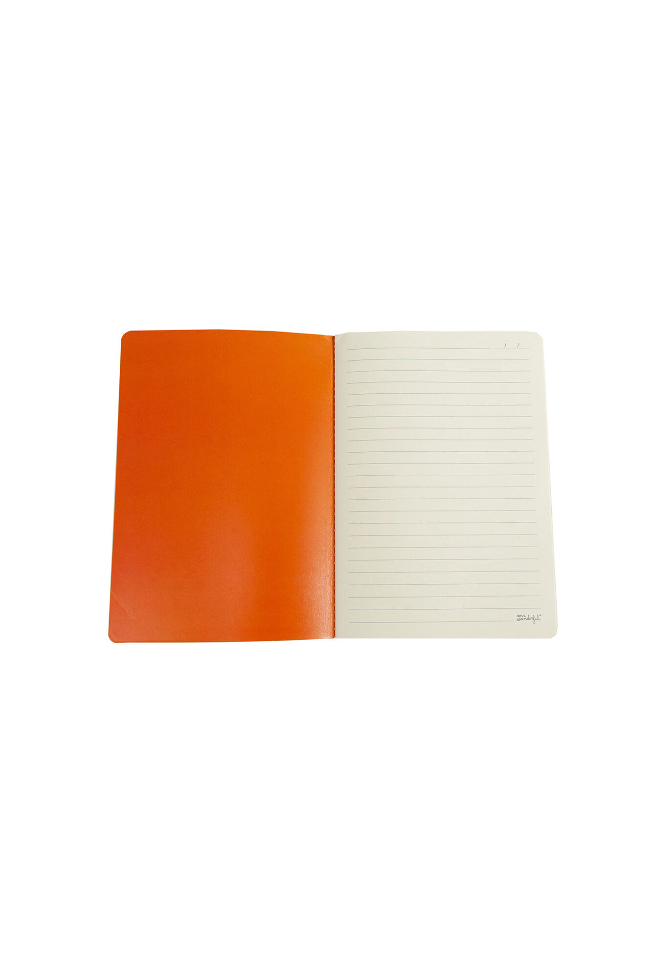 Mr. Wonderful Caderno A5 - Riscas Azuis e Laranja