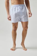 Kiff-Kiff Men's poplin boxers blue
