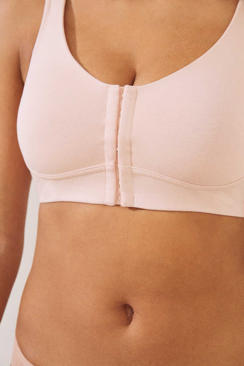 Womensecret NATURAL Pink cotton post-surgery bra pink