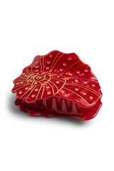 Pieces Haarspange mit Muscheldesign Rot