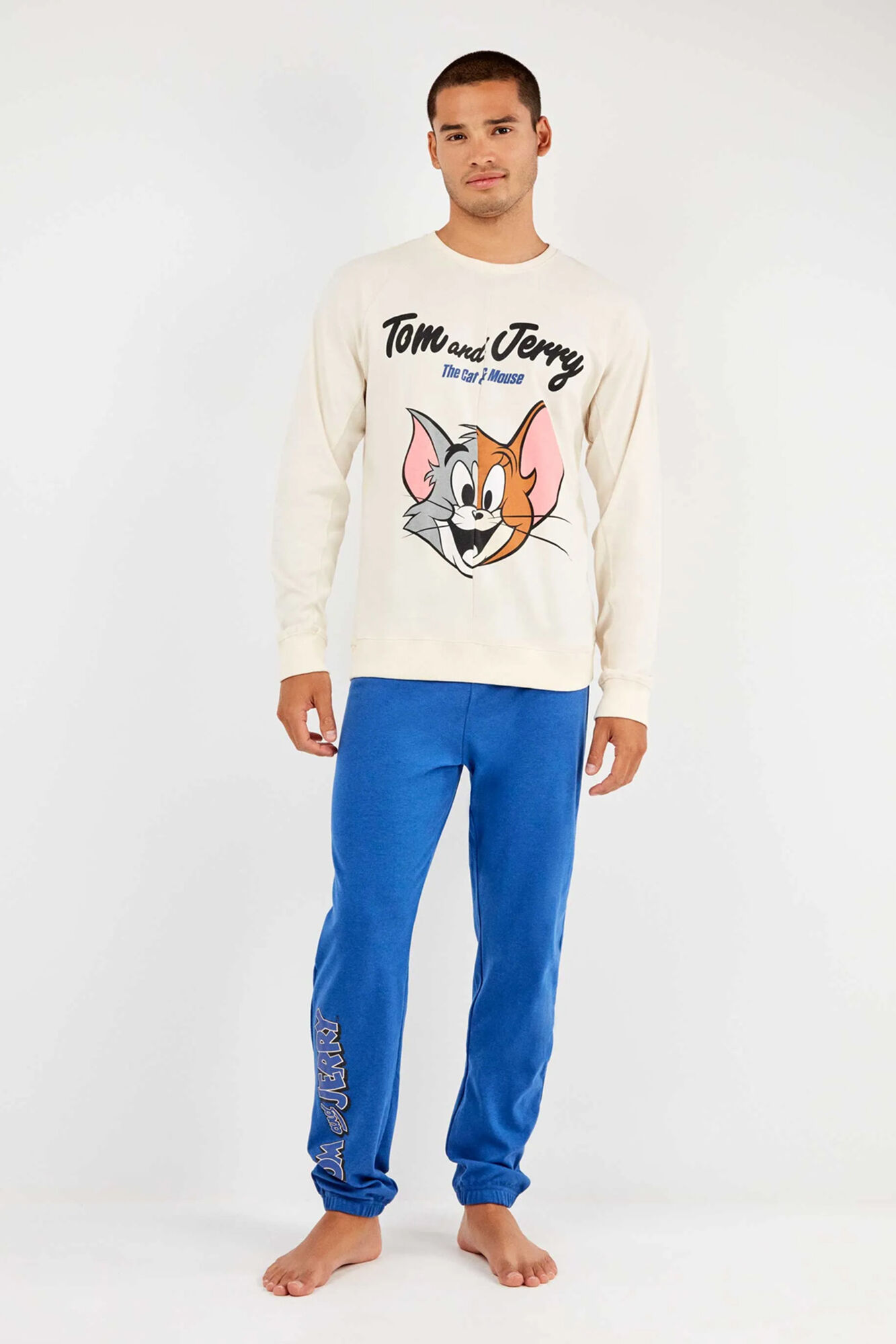 Gisela Conjunto pijama Tom & Jerry en punto interlock