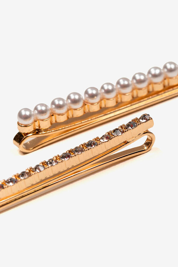 Vilanova Ganchos con Detalle de Piedras y Perlas. Los accesorios para el cabello son el complemento b&aacute;sico para completar tu look. yellow