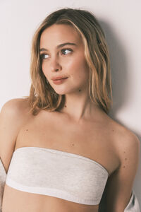 HI&BYE Grey bandeau bra