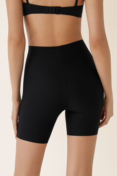 Womensecret Temperaturregulierende und figurformende Shorts im Biker-Stil Schwarz