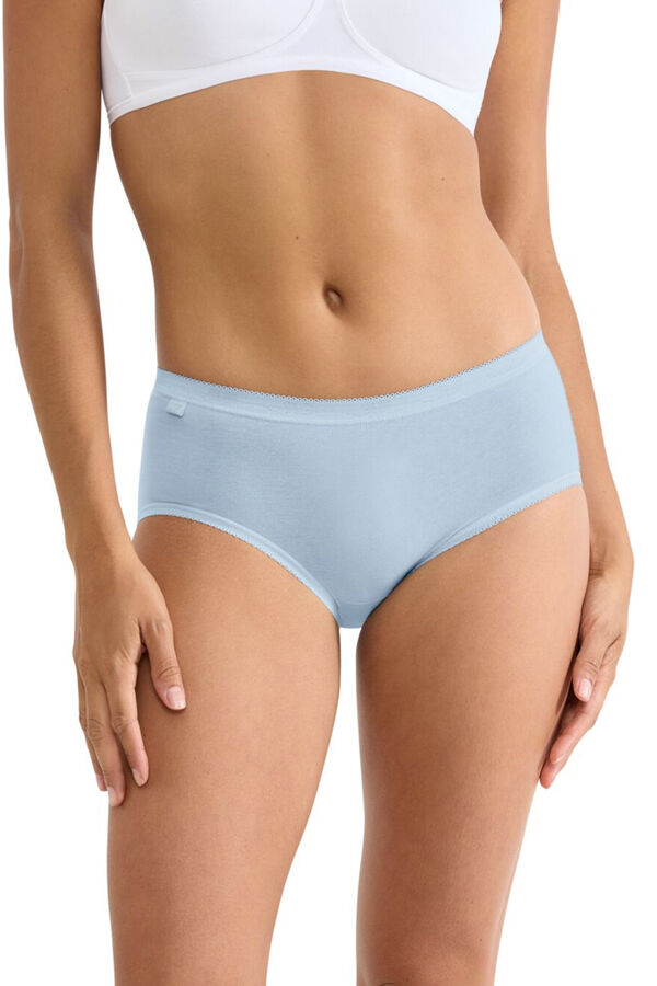 Sloggi Pack 3 bragas cl&aacute;sicas midi azul