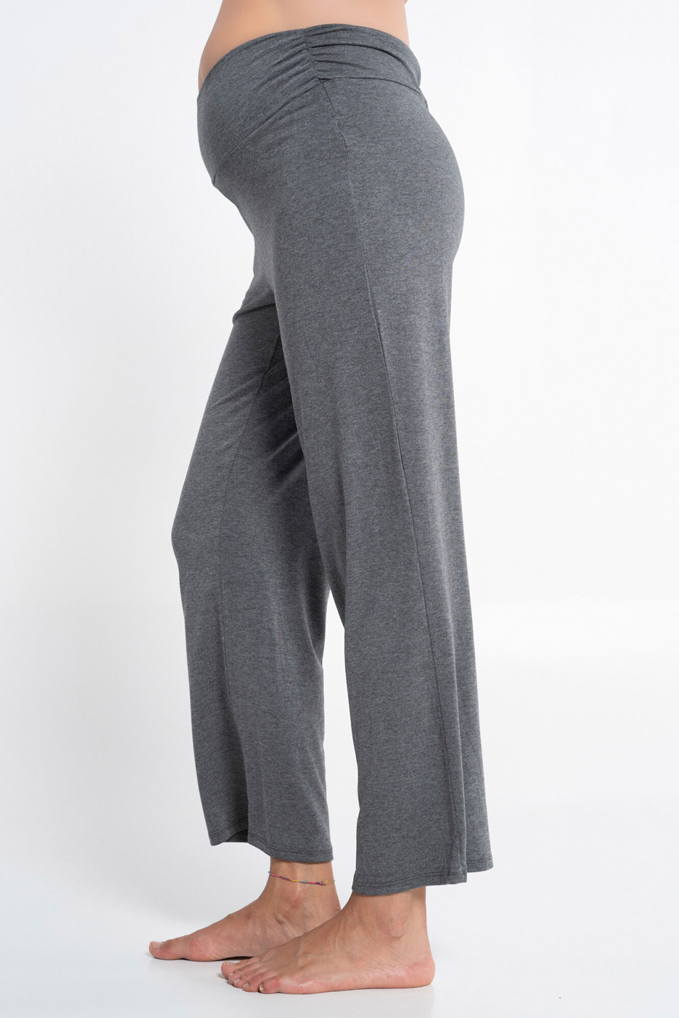 Ohma! Pantal&oacute;n b&aacute;sico maternity ancho de punto