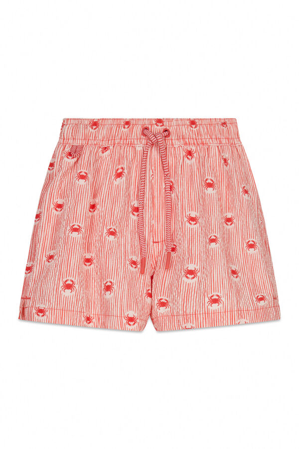 Women'secret Maillot de bain enfant imprim&eacute; rayures et crabes bordeaux