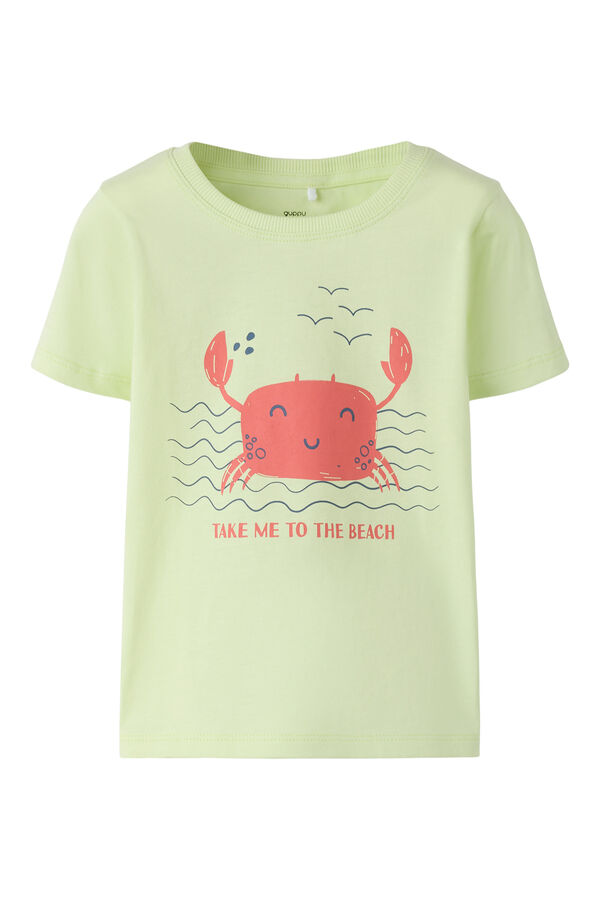 Name it Boy's printed short sleeve T-shirt green