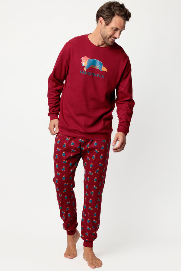 Admas Pijama comprido Paddington 100% algod&atilde;o para homem estampado