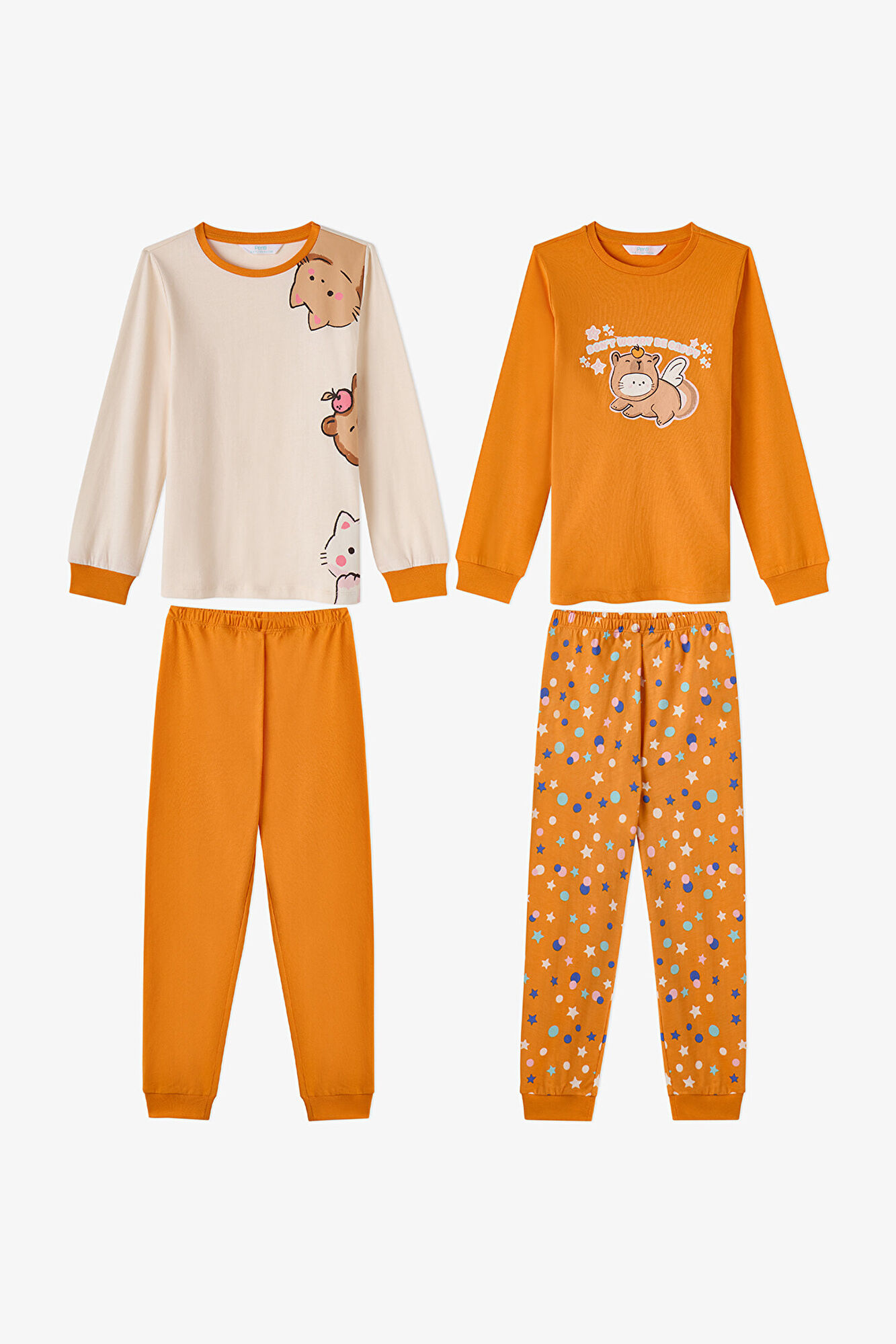 Penti Pijama Infantil de Manga Larga de 2 Piezas para Ni&ntilde;a