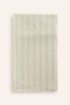 Womensecret Savina turquoise striped beach towel bleu