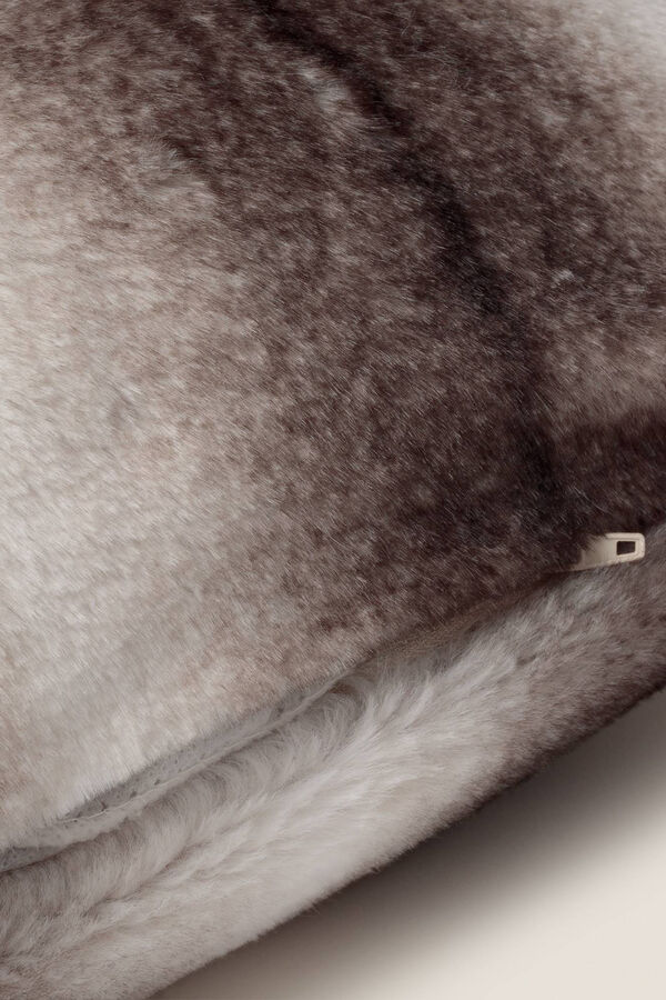 Womensecret Soft fur cushion cover grey