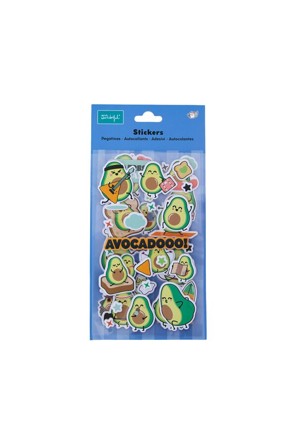 Mr. Wonderful Avocado stickers printed