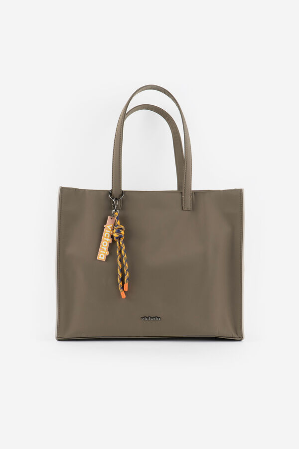 Victoria Sacola de compras de nylon r&iacute;gido estampado