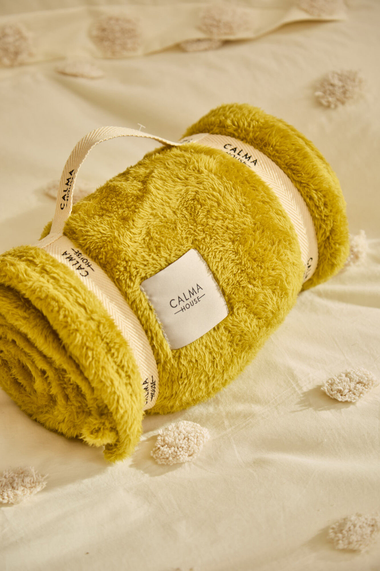 Calma House Plaid de pelito suave verde Pooh