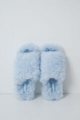 Women'secret Blue plush slippers blue