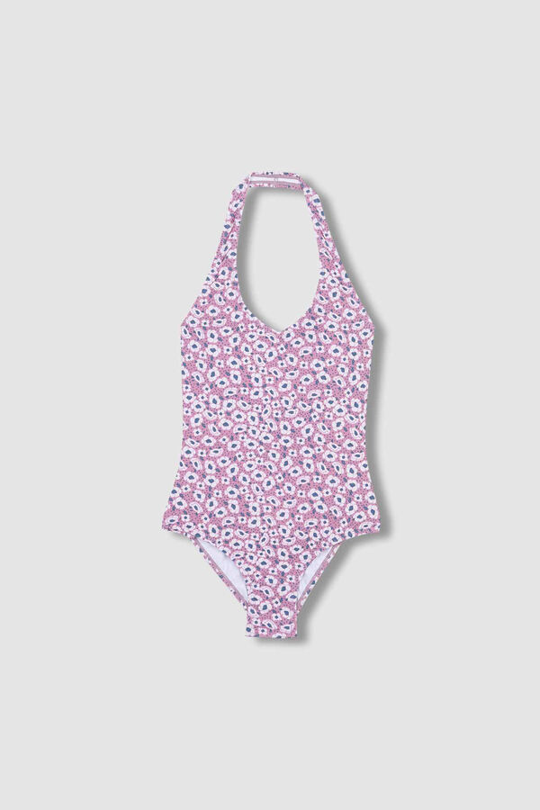 Womensecret Mum's pink floral print swimsuit Ružičasta
