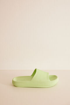Womensecret Green EVA rubber sandals Zelena