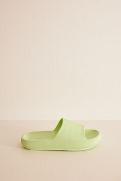 Womensecret Green EVA rubber sandals green