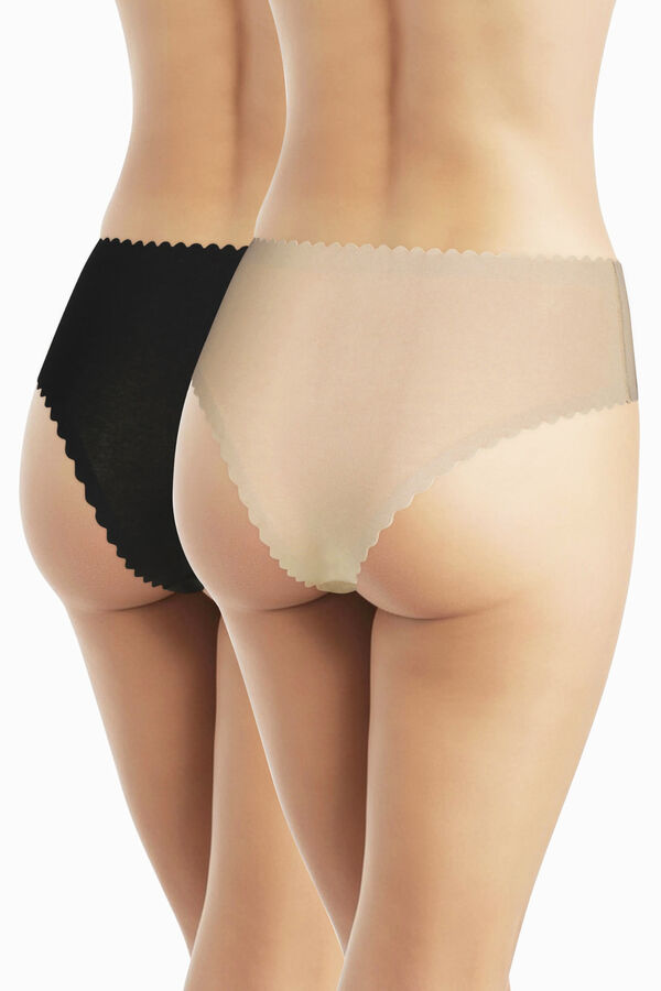 DIM Pack of 2 seamless hipster panties printed