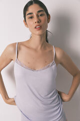 Women'secret Blue jersey-knit super soft vest top blue