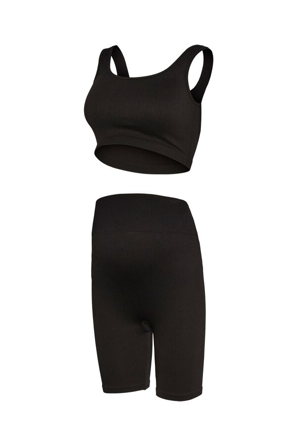 Mamalicious Kr&oacute;tka piżama ciążowa i do karmienia szary