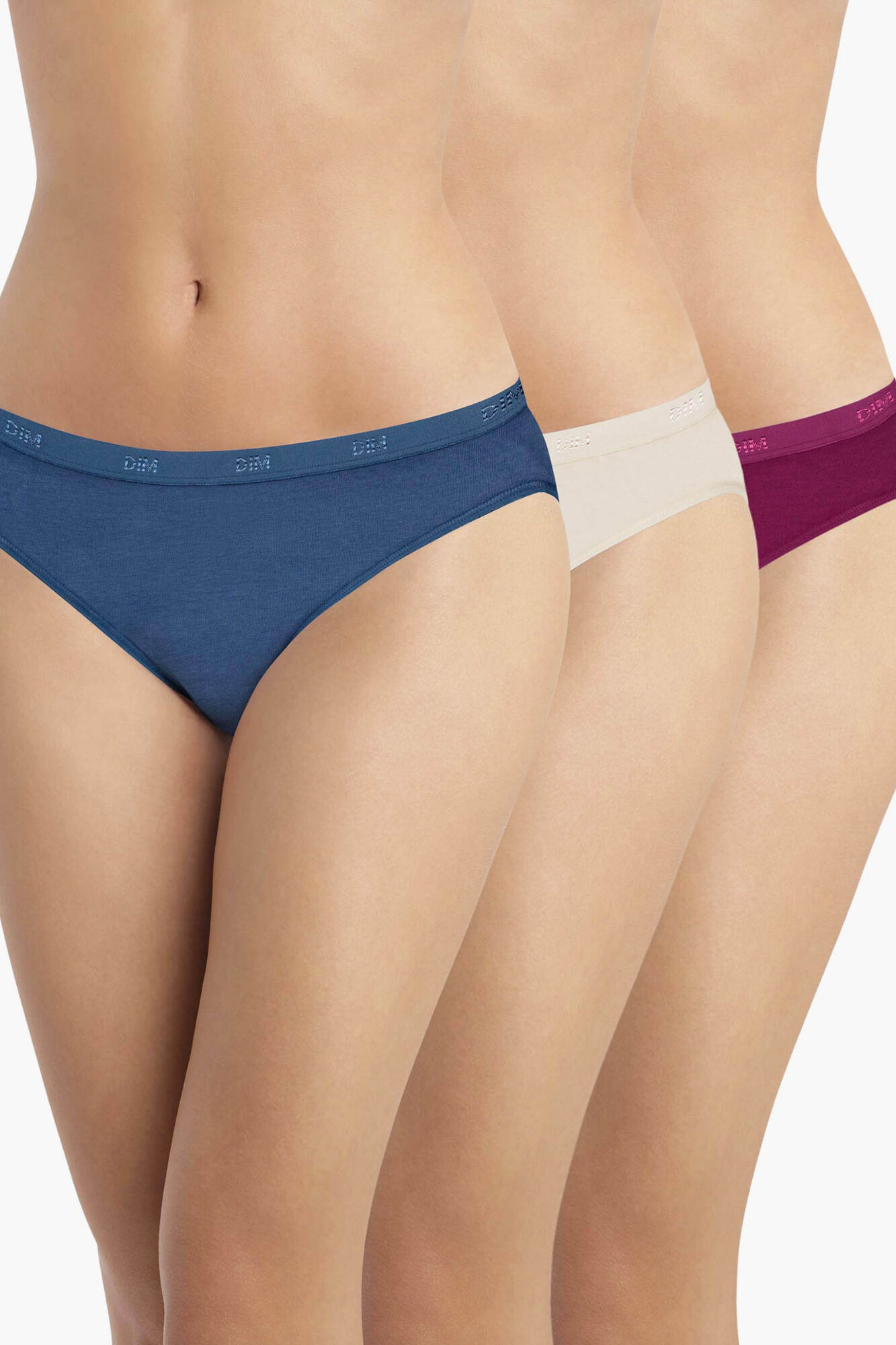 DIM Pack 3 bragas cl&aacute;sicas varios colores