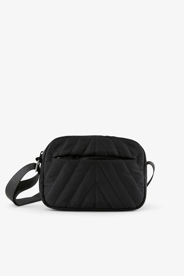 Womensecret Nylon crossbody bag black