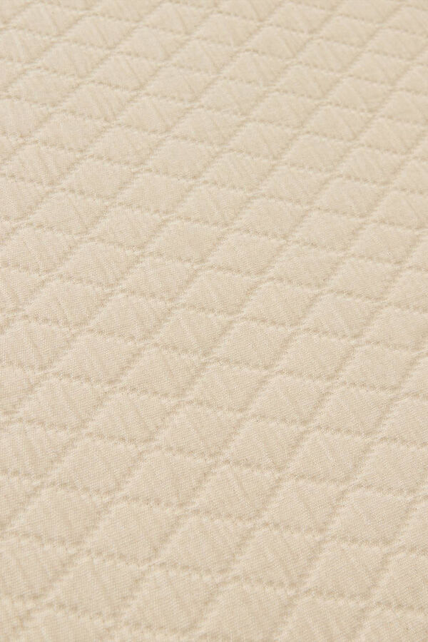 Womensecret Cotton diamond-pattern bedspread bézs
